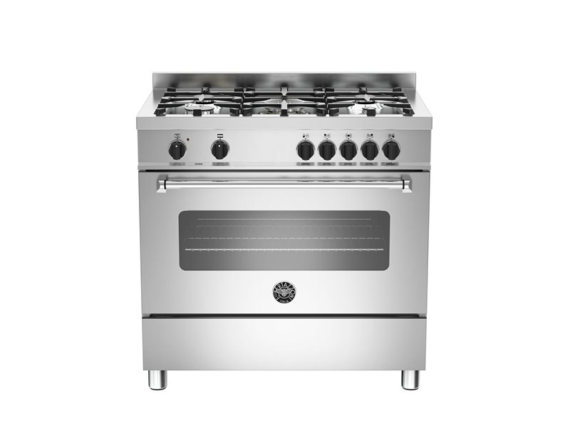 90 cm 5-burner electric oven | Bertazzoni - Stainless Steel